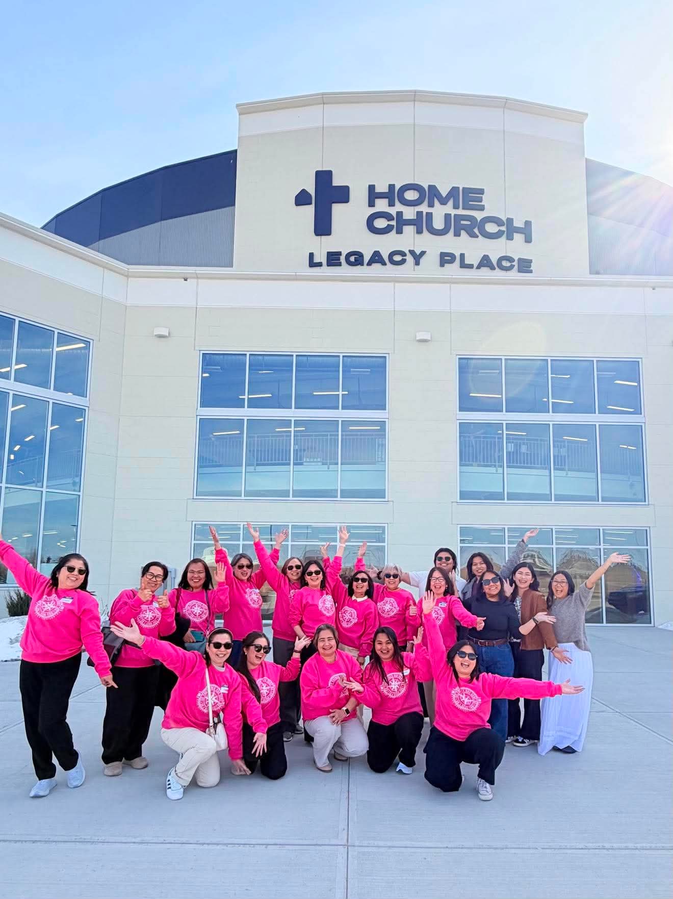 Women's Overflowing Conference group picture at Home Church Legacy Place
